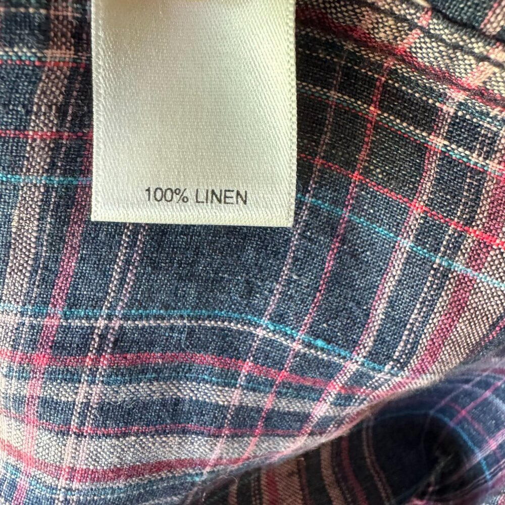 Murano Pink & Navy Plaid Button-Down Shirt - Picture 8 of 10